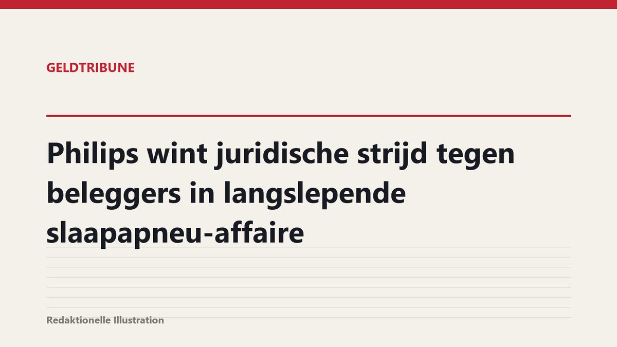 Philips wint juridische strijd tegen beleggers in langslepende slaapapneu-affaire